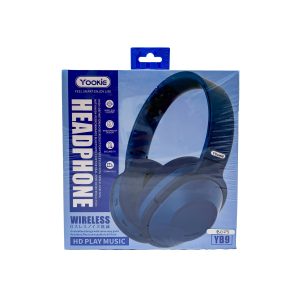 Casque écouteurs yb9 sans fils bleu